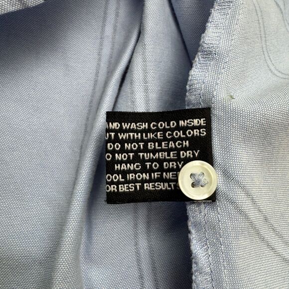 Walter Baker Hi-Lo Tunic Button Down Shirt Womens Medium Blue Cotton Casual Top - Picture 10 of 15